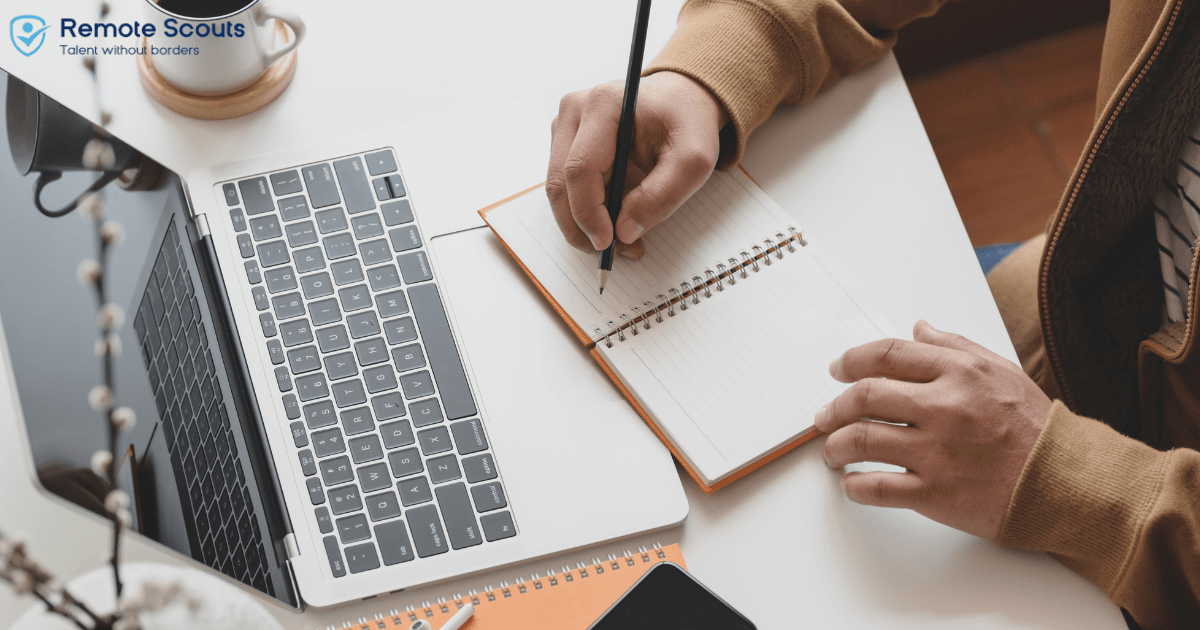 Managing remote teams with dedication.
